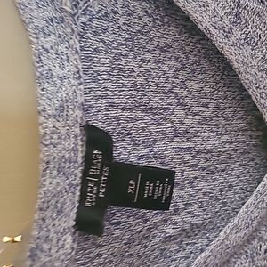 Beautiful blueish grayish sweater with silver